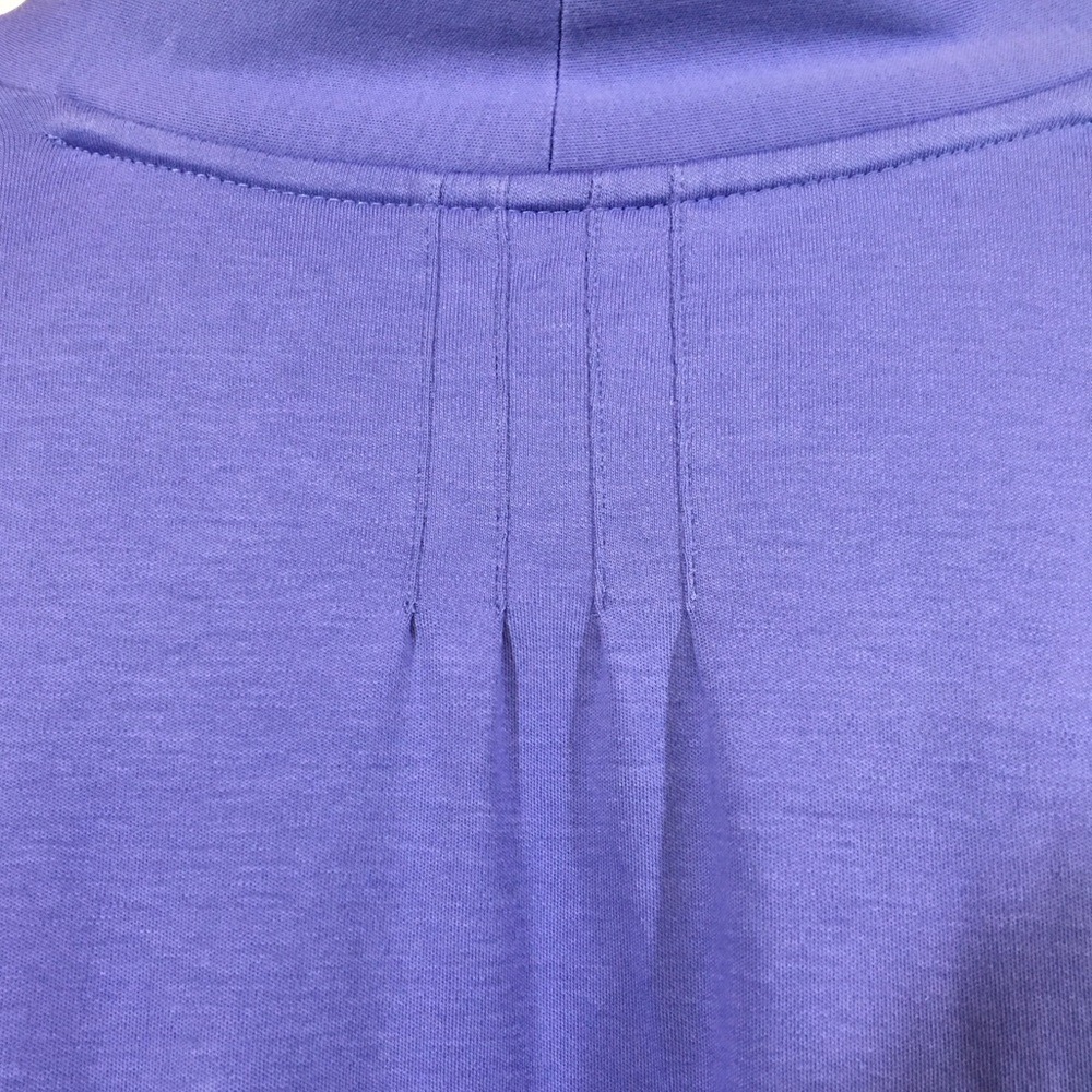 L. L. Bean XL Regular Lilac Purple Knit Cardigan 100% Supima Cotton Lightweight - Picture 4 of 6
